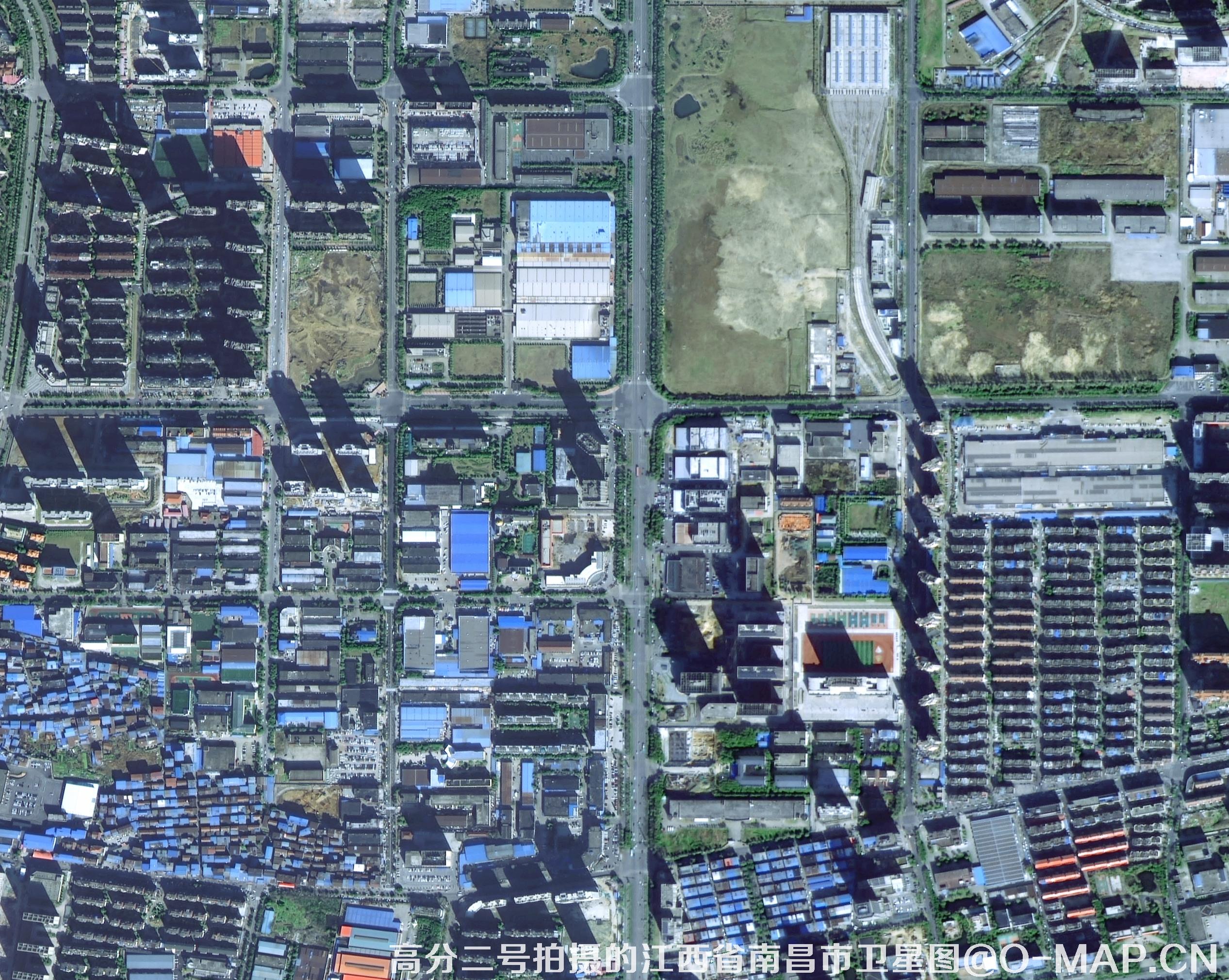 chinese 0.8-meter GF2 satellite image sample