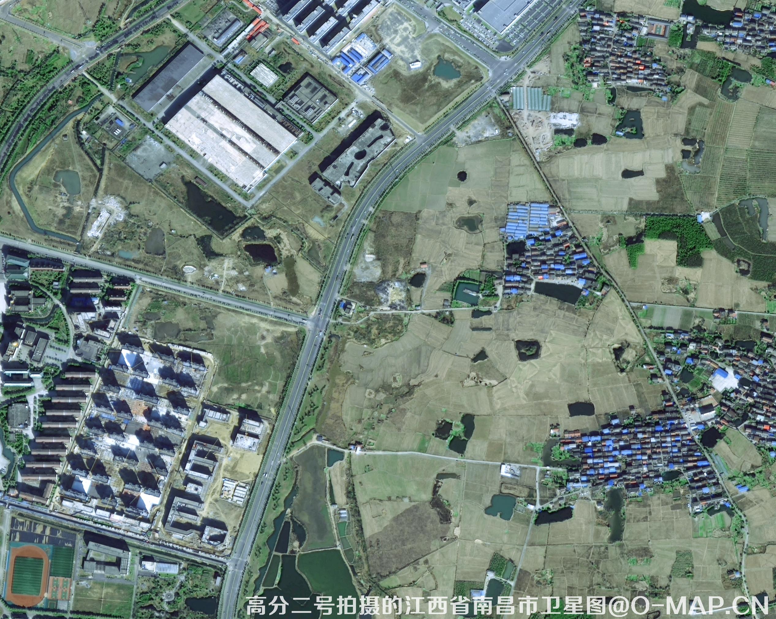 0.8米分辨率卫星拍摄的地图图片