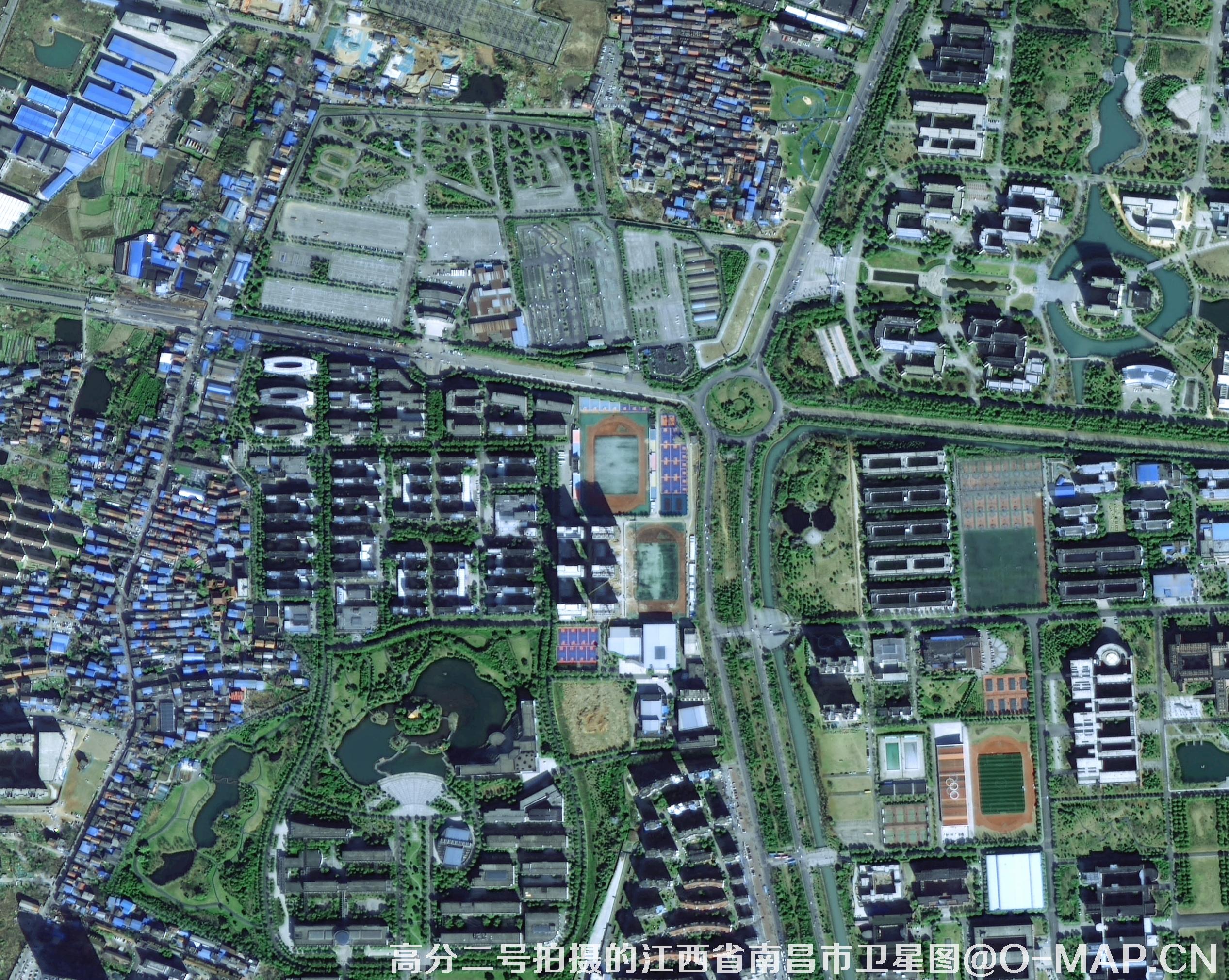 GF2卫星拍摄的1米分辨率卫星图样例