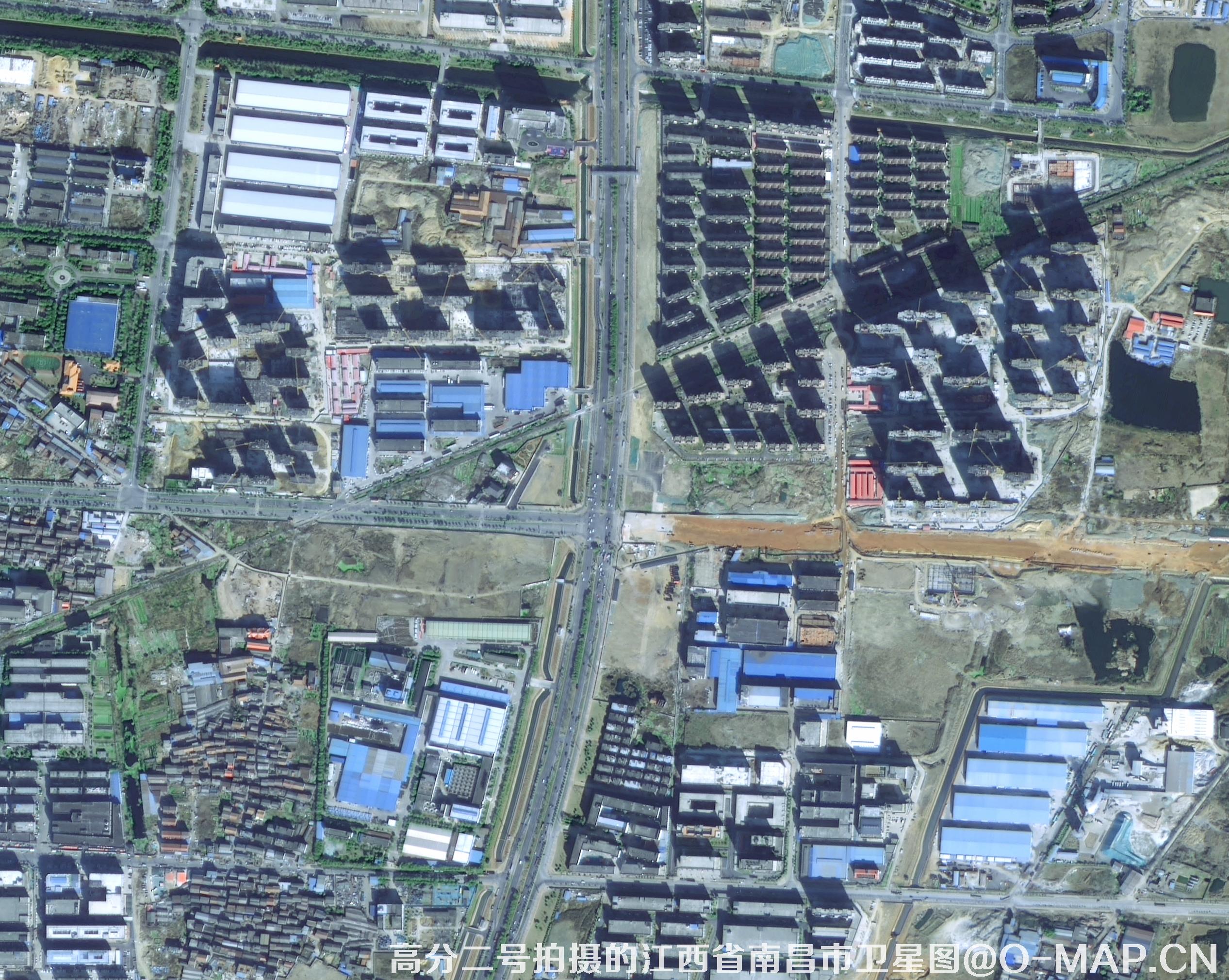 0.8米分辨率卫星影像图