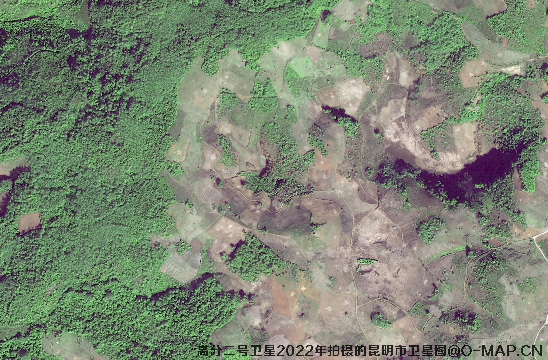 中国航天科技集团0.8米高分二号卫星拍摄的影像图