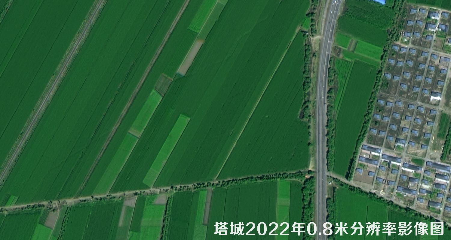 高分二号2022年拍摄的塔城地区0.8米影像图