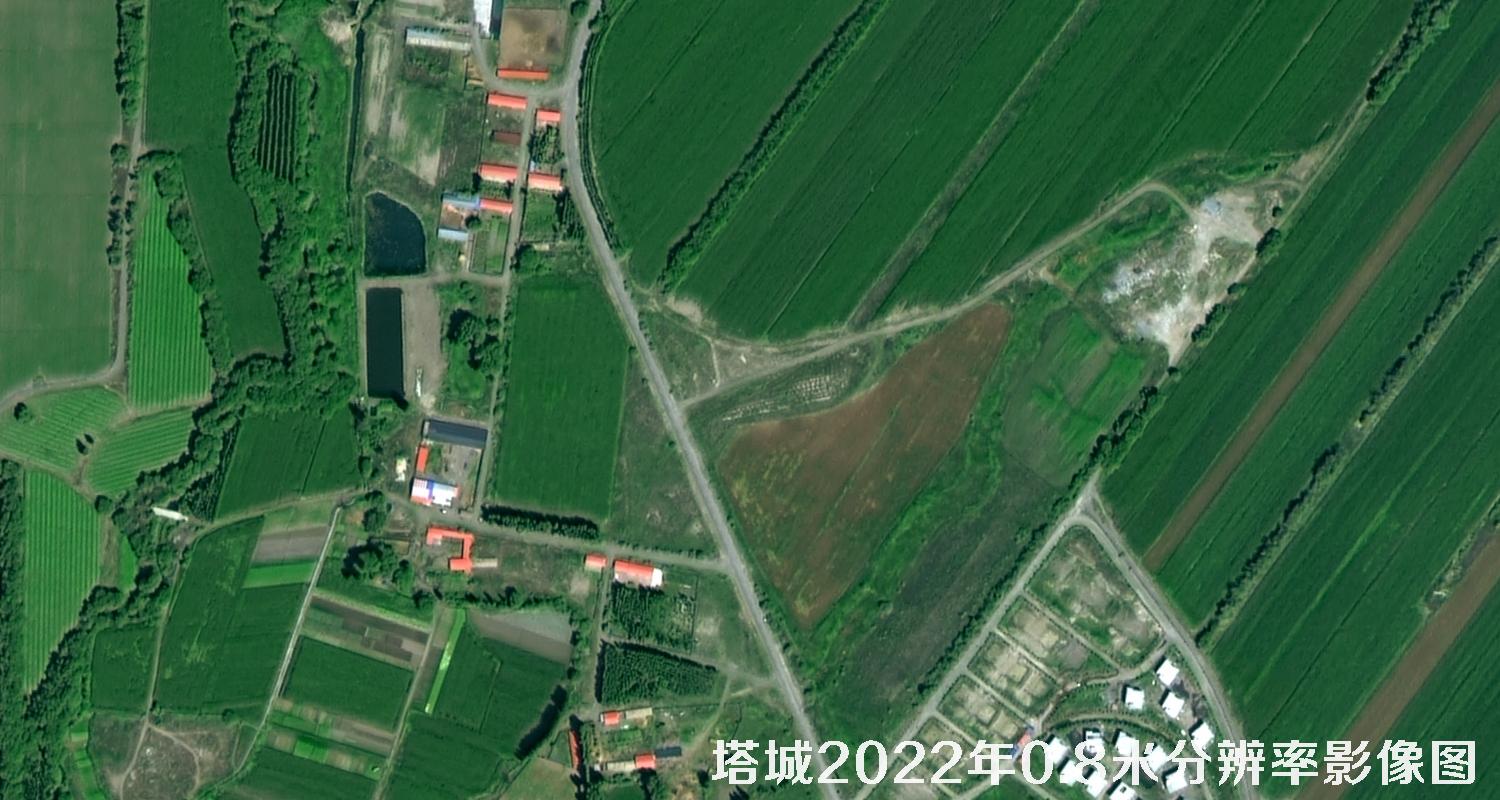 高分二号2022年拍摄的塔城地区0.8米影像图
