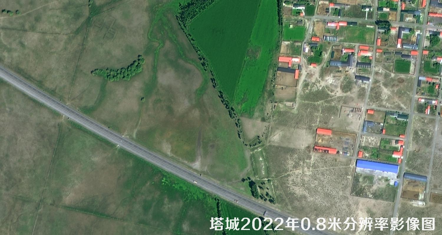 高分二号2022年拍摄的塔城地区0.8米影像图