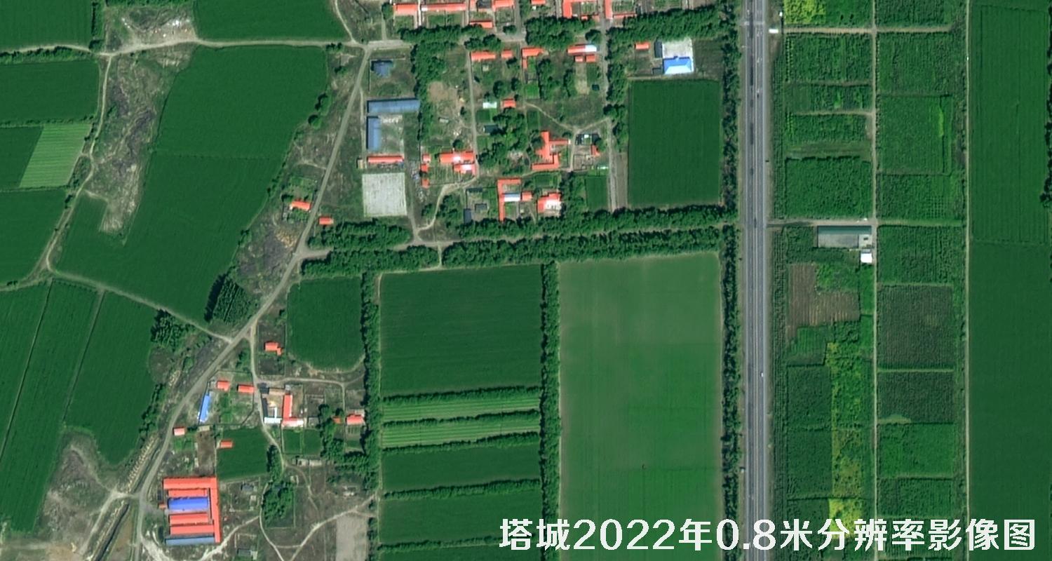 高分二号2022年拍摄的塔城地区0.8米影像图