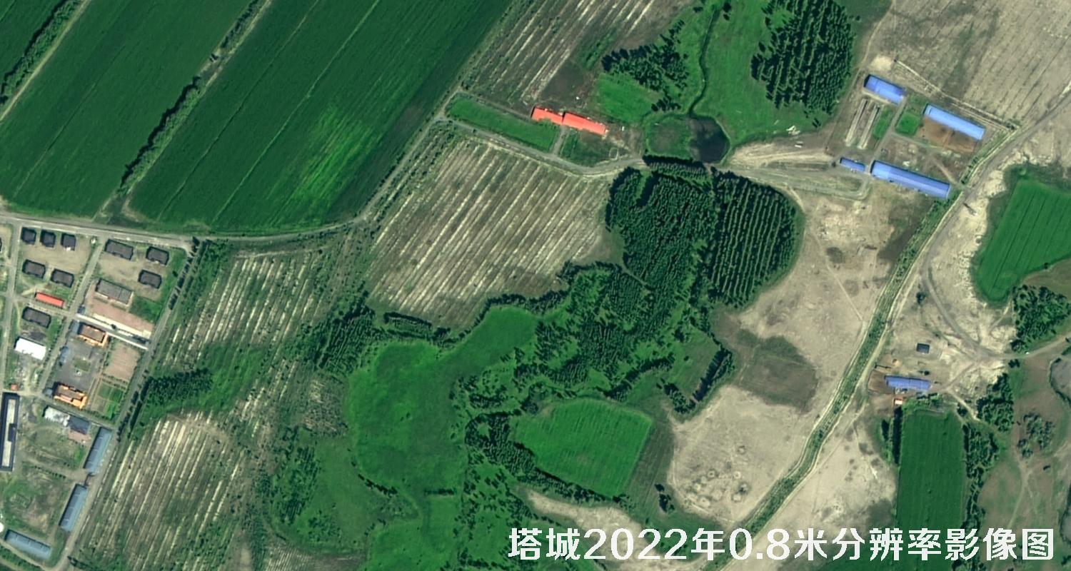 高分二号2022年拍摄的塔城地区0.8米影像图