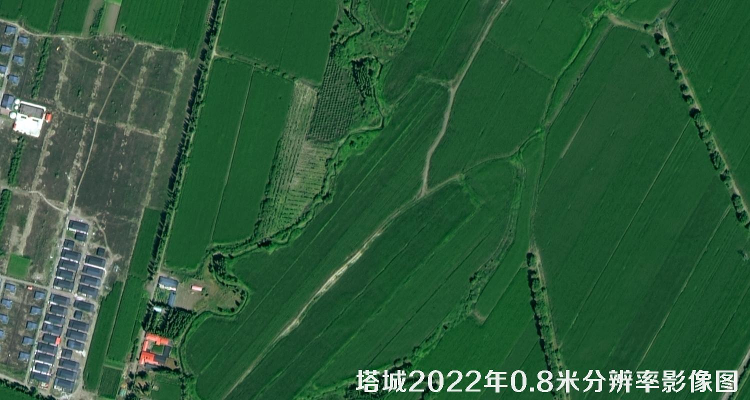 高分二号2022年拍摄的塔城地区0.8米影像图