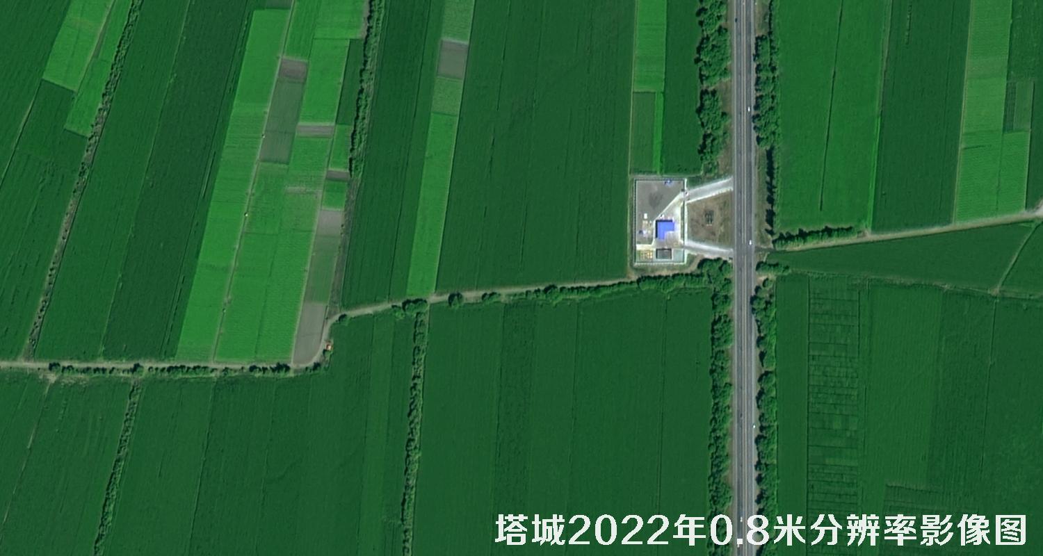 高分二号2022年拍摄的塔城地区0.8米影像图