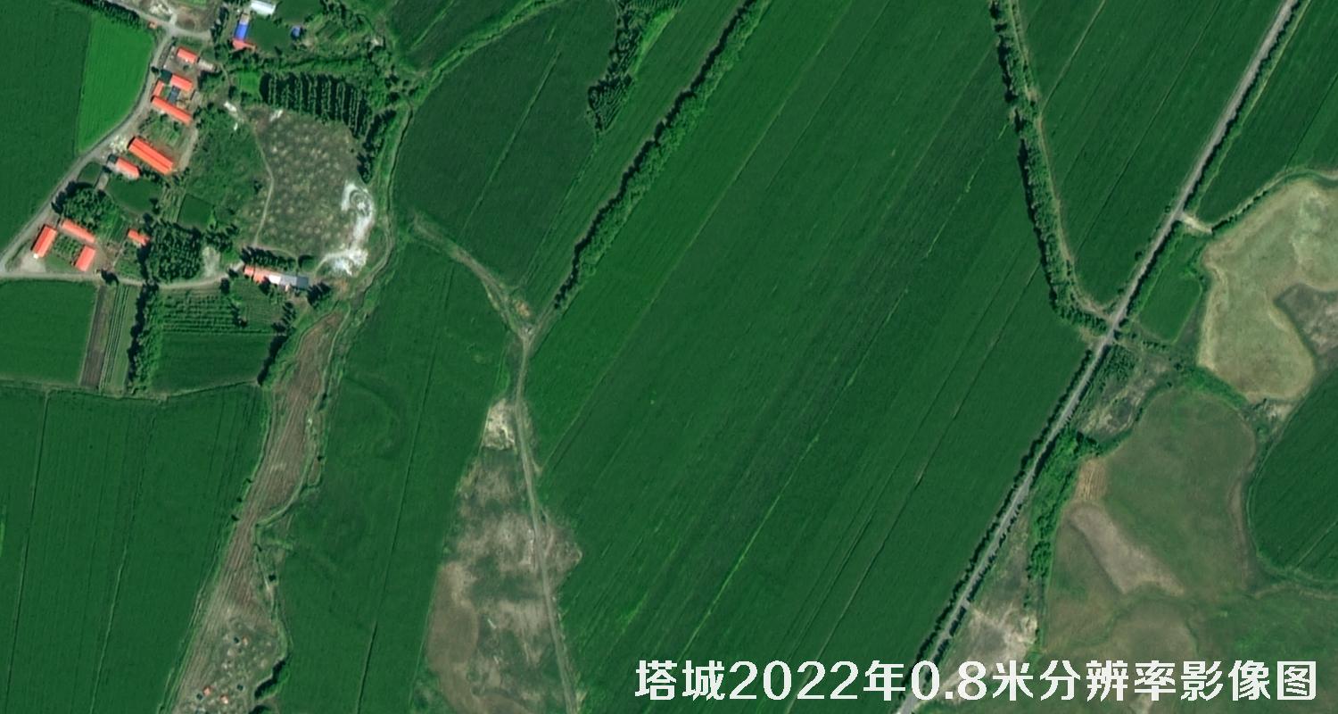 高分二号2022年拍摄的塔城地区0.8米影像图
