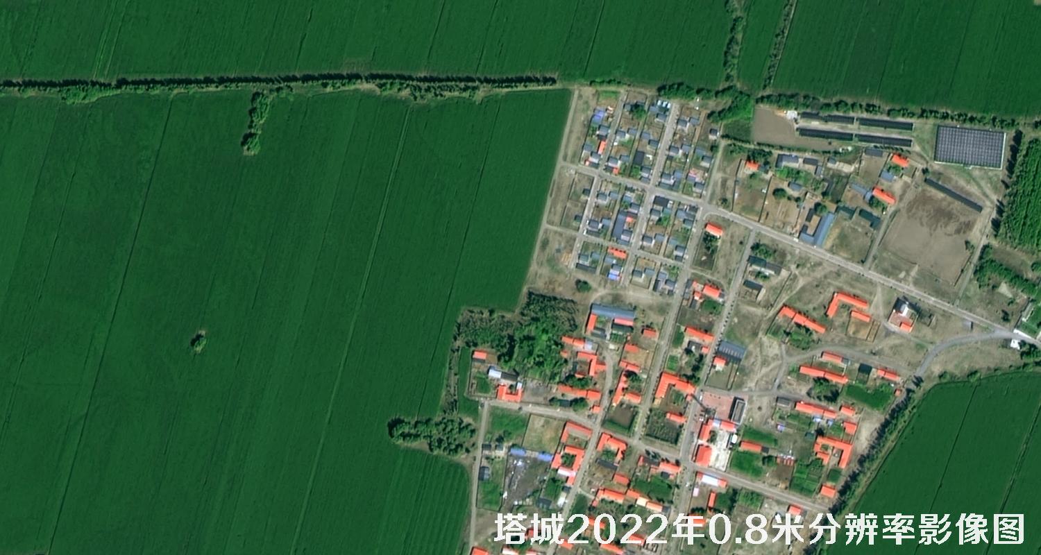 高分二号2022年拍摄的塔城地区0.8米影像图
