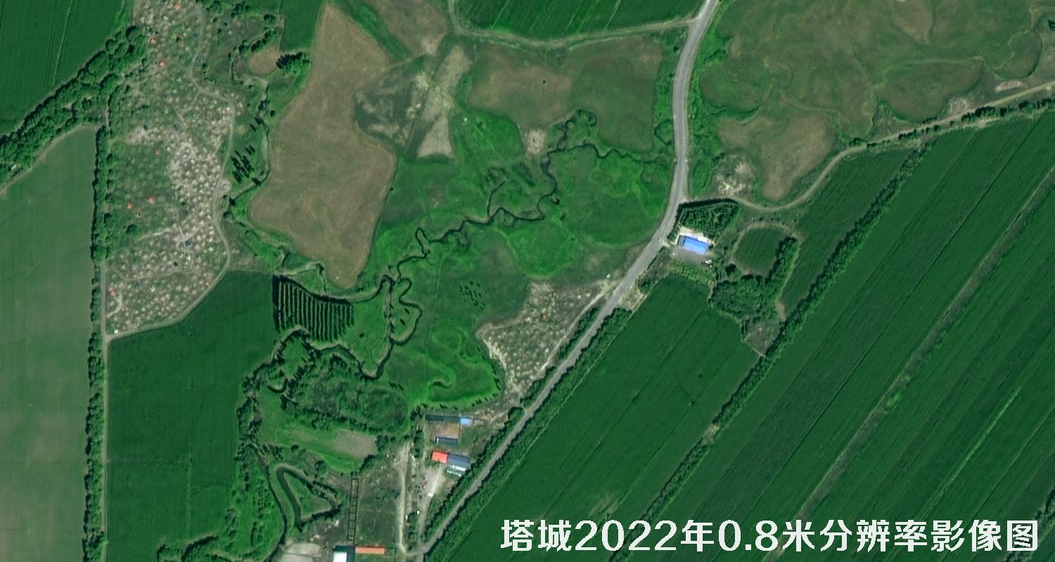 高分二号2022年拍摄的塔城地区0.8米影像图