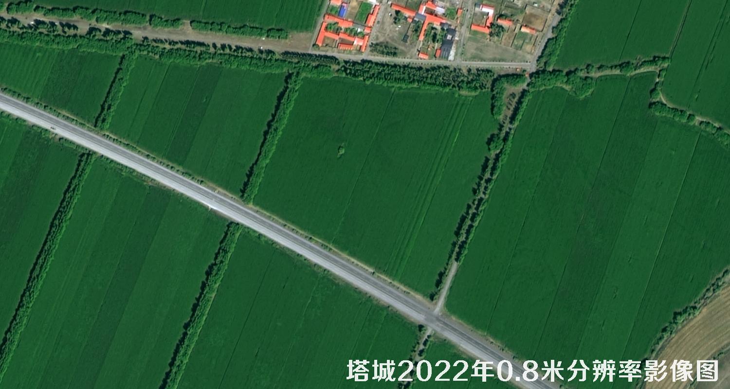 高分二号2022年拍摄的塔城地区0.8米影像图
