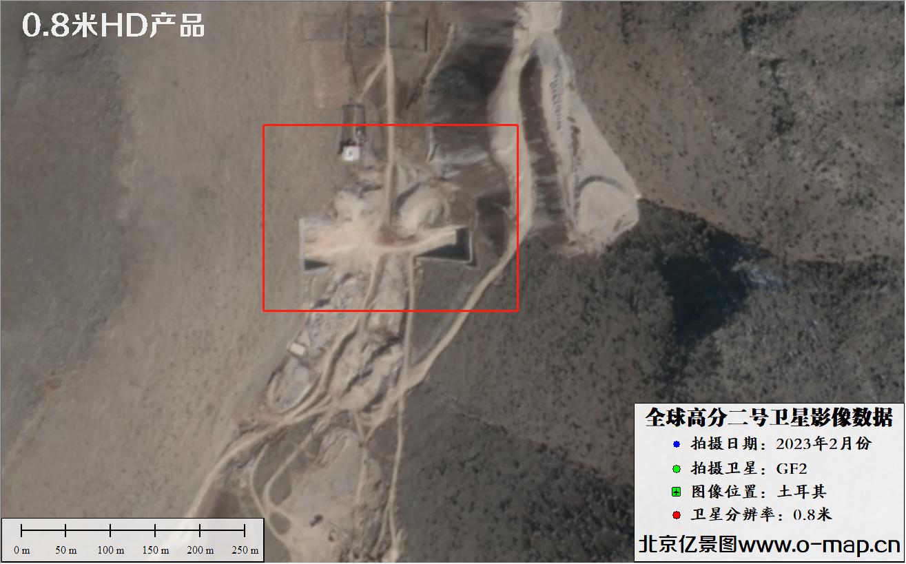 GF2高分二号卫星拍摄的土耳其某地区的房屋建筑
