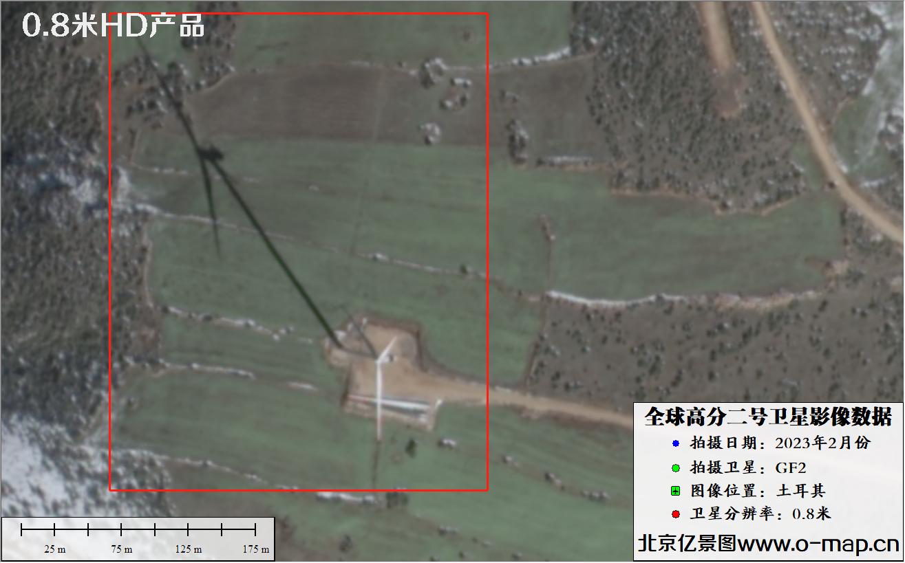 GF2高分二号卫星拍摄的土耳其某地区的房屋建筑