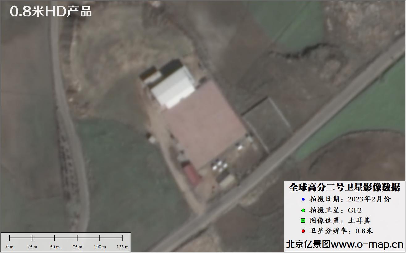 GF2高分二号卫星拍摄的土耳其某地区的房屋建筑