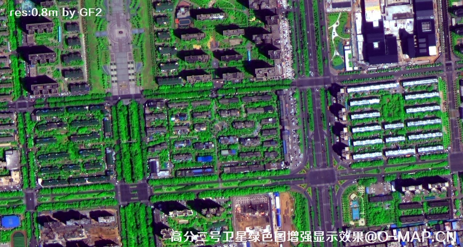 0.8米分辨率卫星拍摄的卫星图片