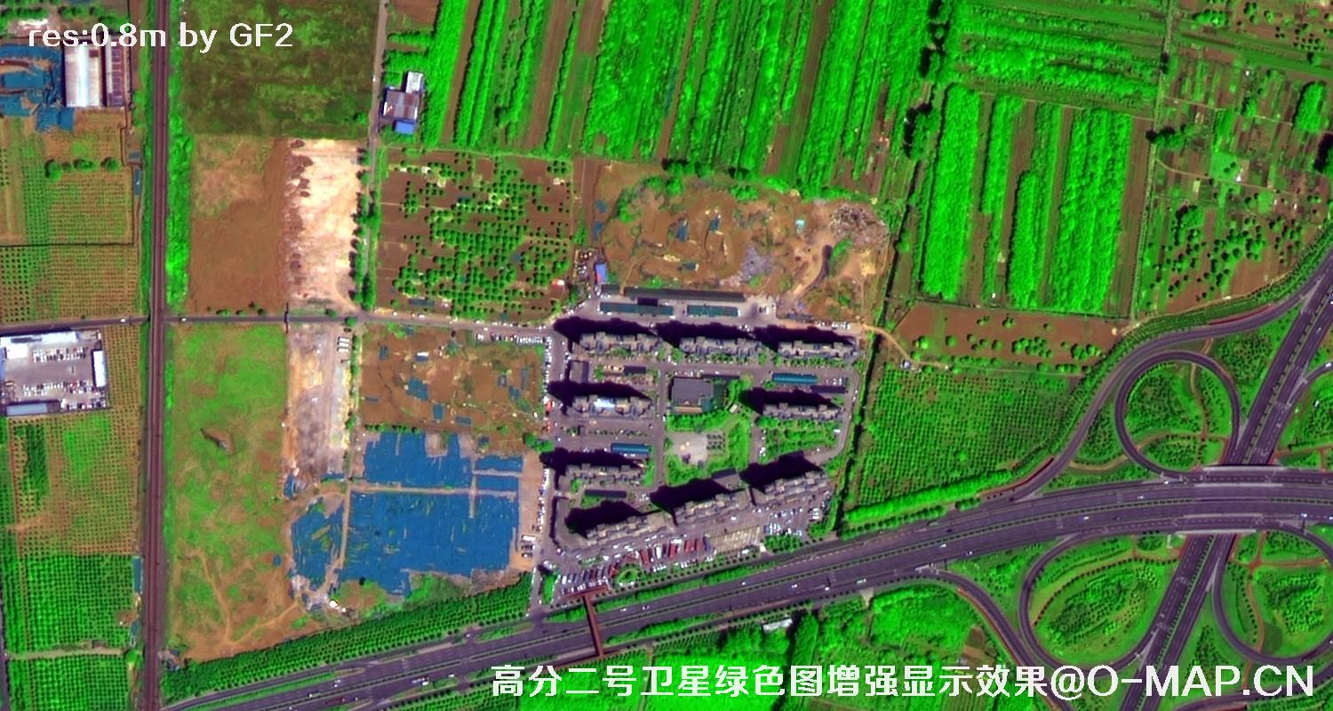 国产0.8米卫星图拍摄效果