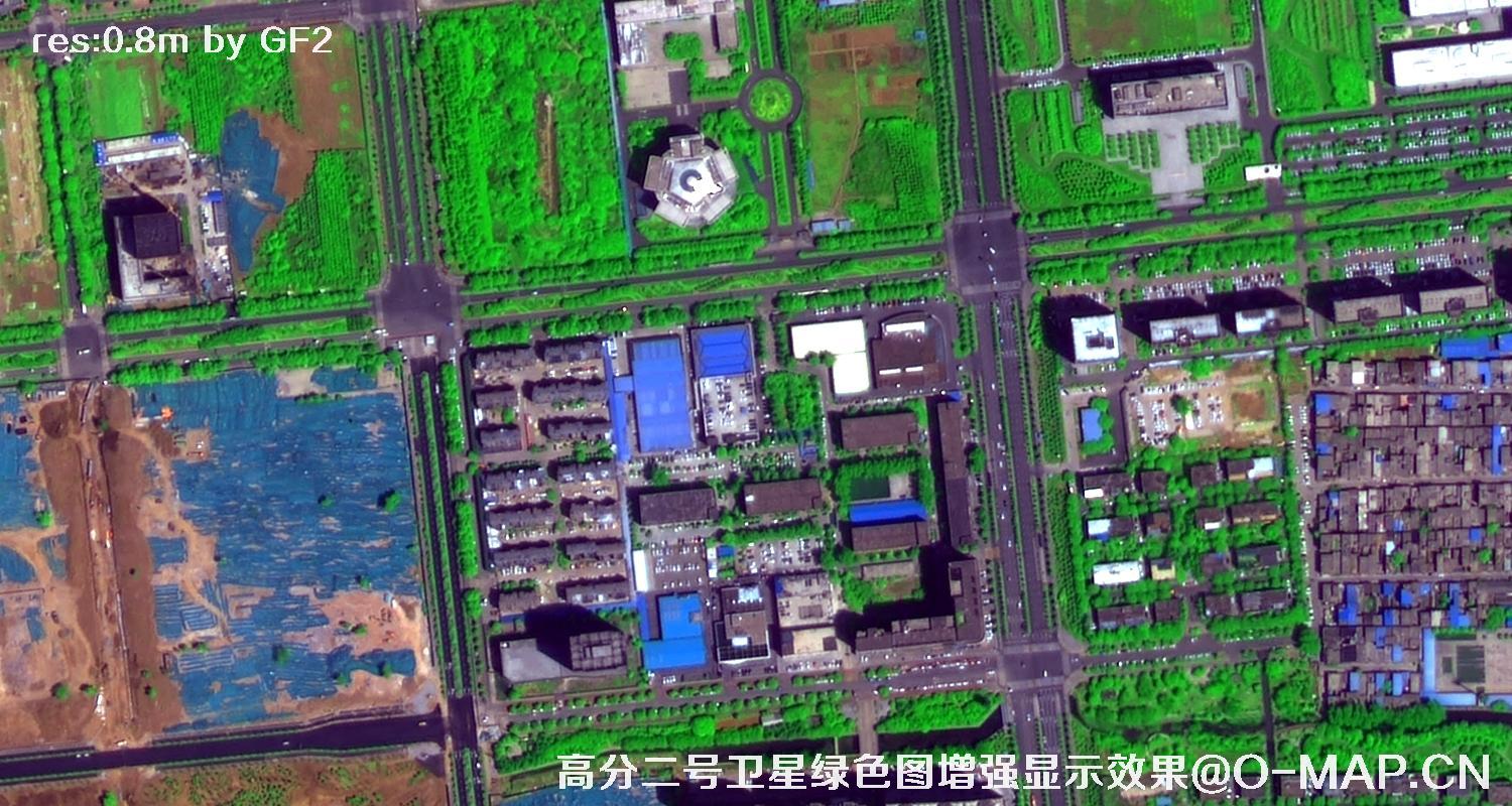 0.8米分辨率卫星拍摄的图片