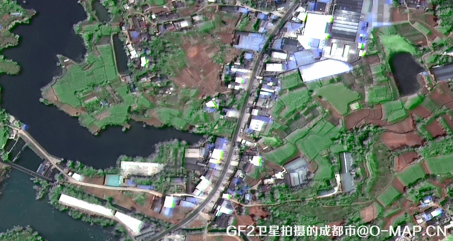 高分二号卫星2022年拍摄的成都市卫星图