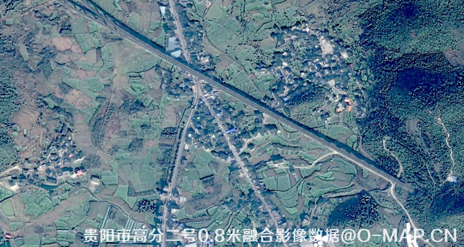 GF2卫星拍摄的0.8米卫星图-用于农业耕地卫星图