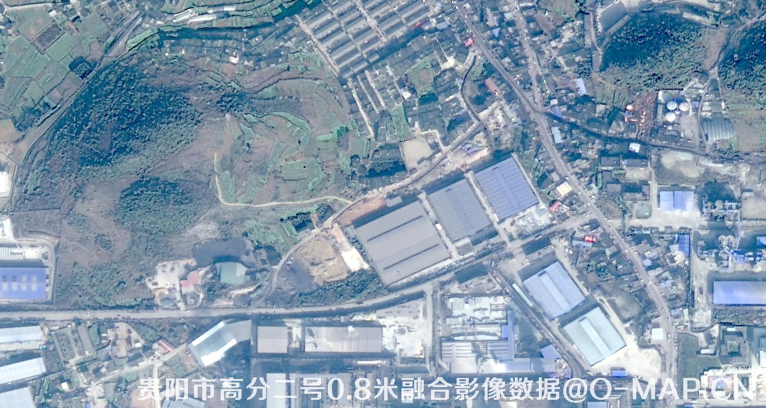 高分二号卫星拍摄的0.8米影像图