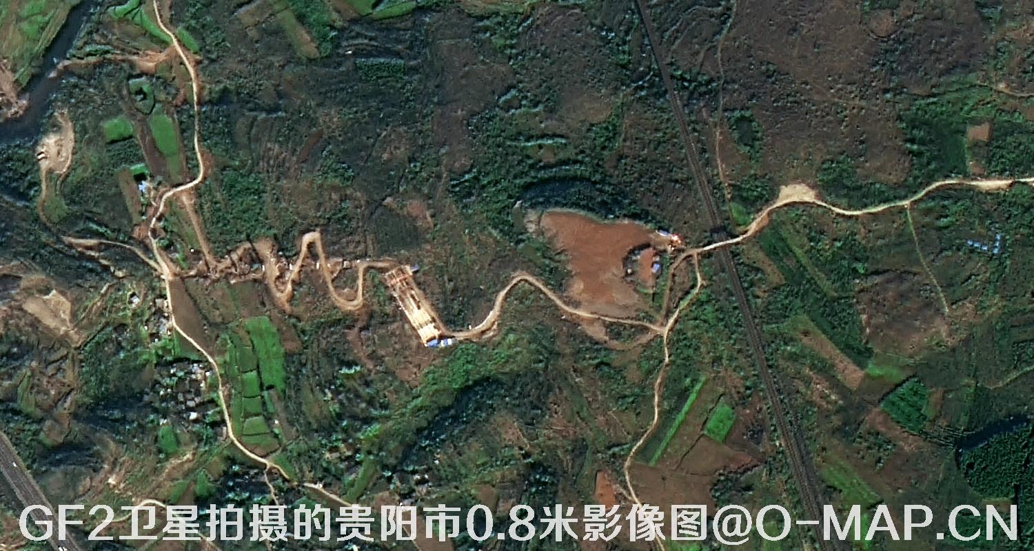 高分二号卫星拍摄的卫星图样例