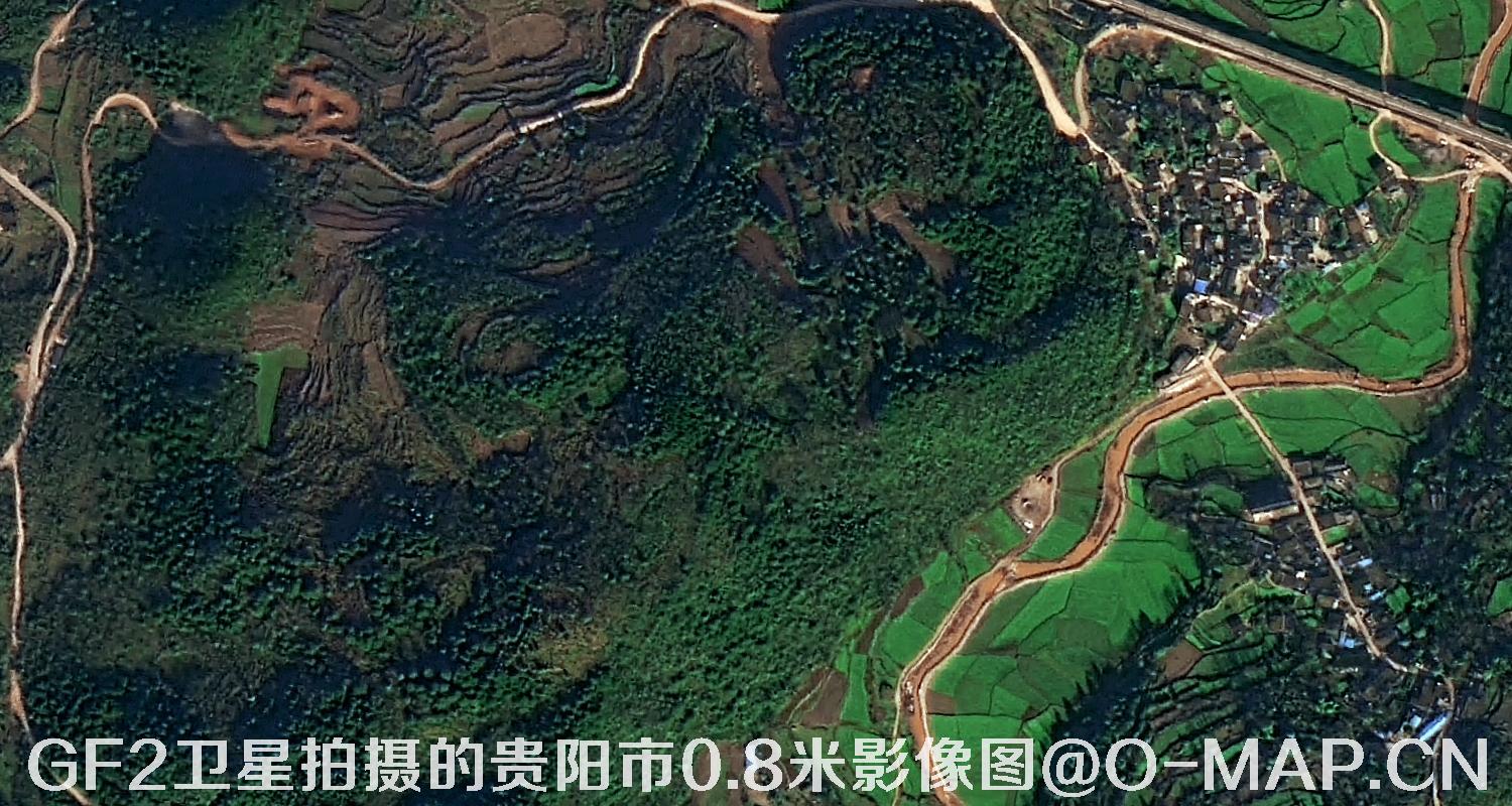 1米卫星图 - 贵州省毕节市赫章县13乡镇2022年最新1米卫星图