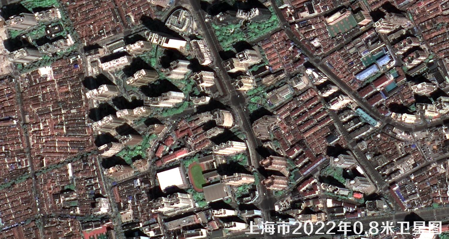 上海市2022年0.8米分辨率卫星图
