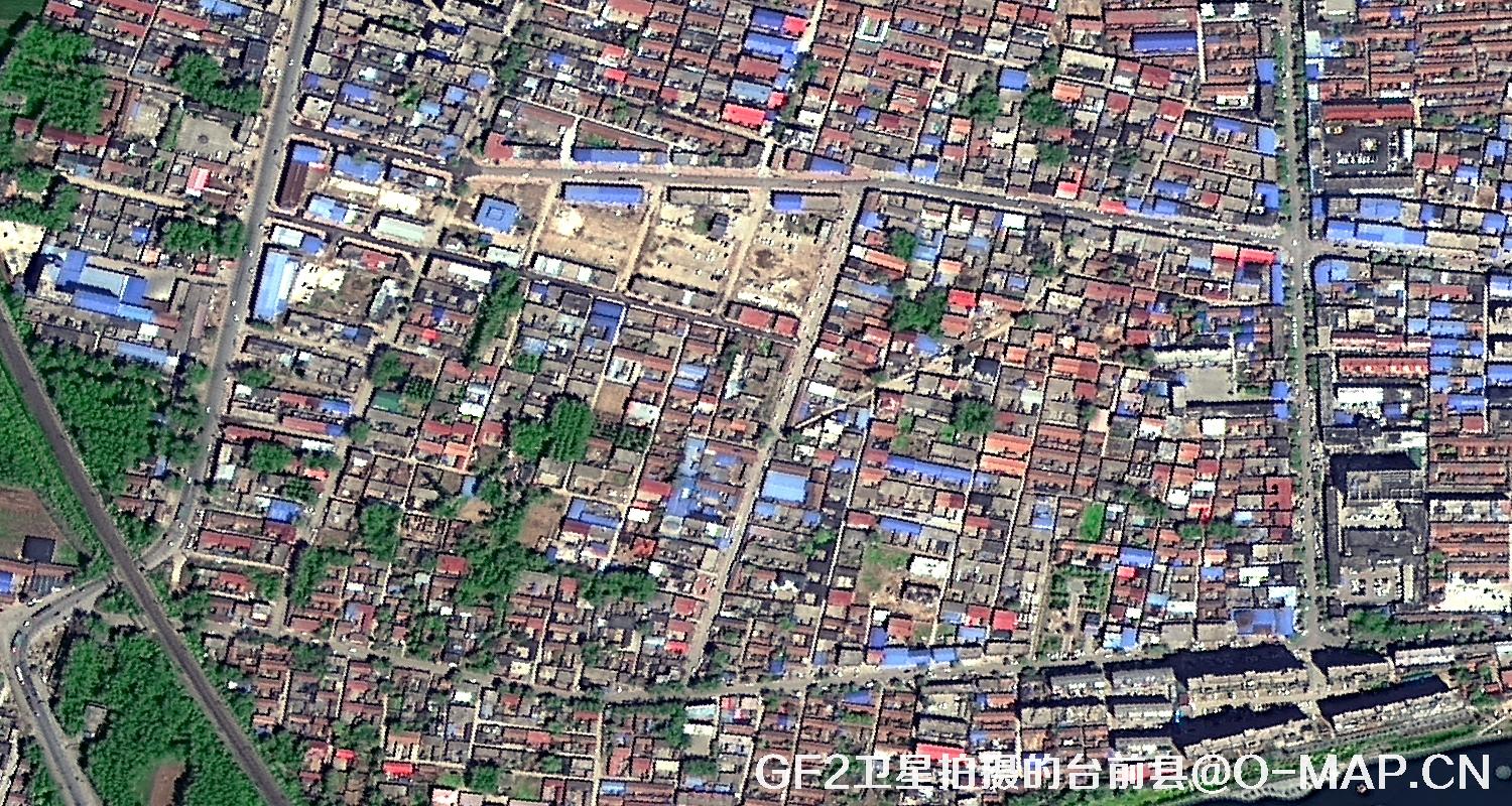 高分二号卫星2021年拍摄的河南省台前县卫星图