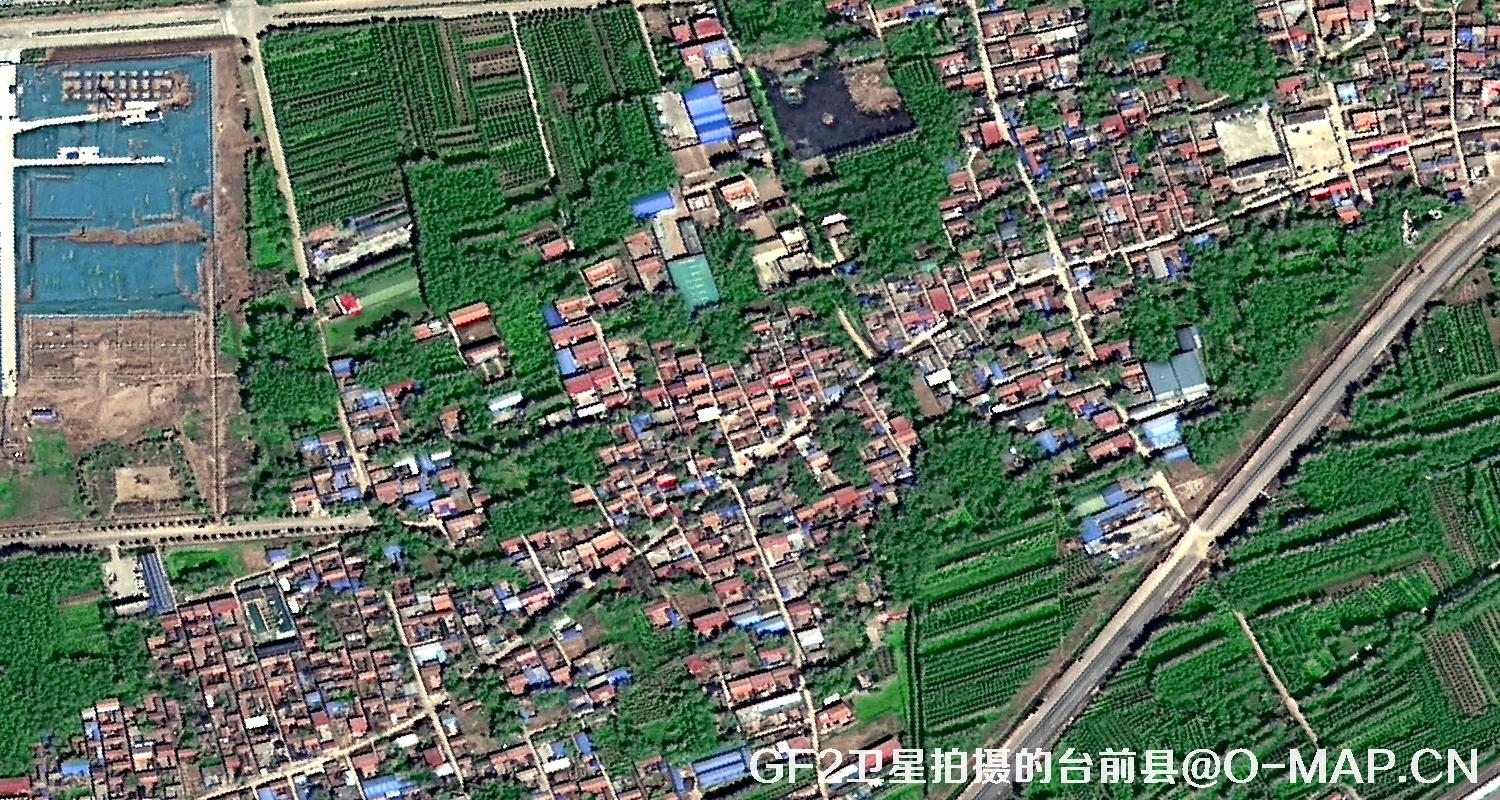 高分二号卫星2021年拍摄的河南省台前县卫星图
