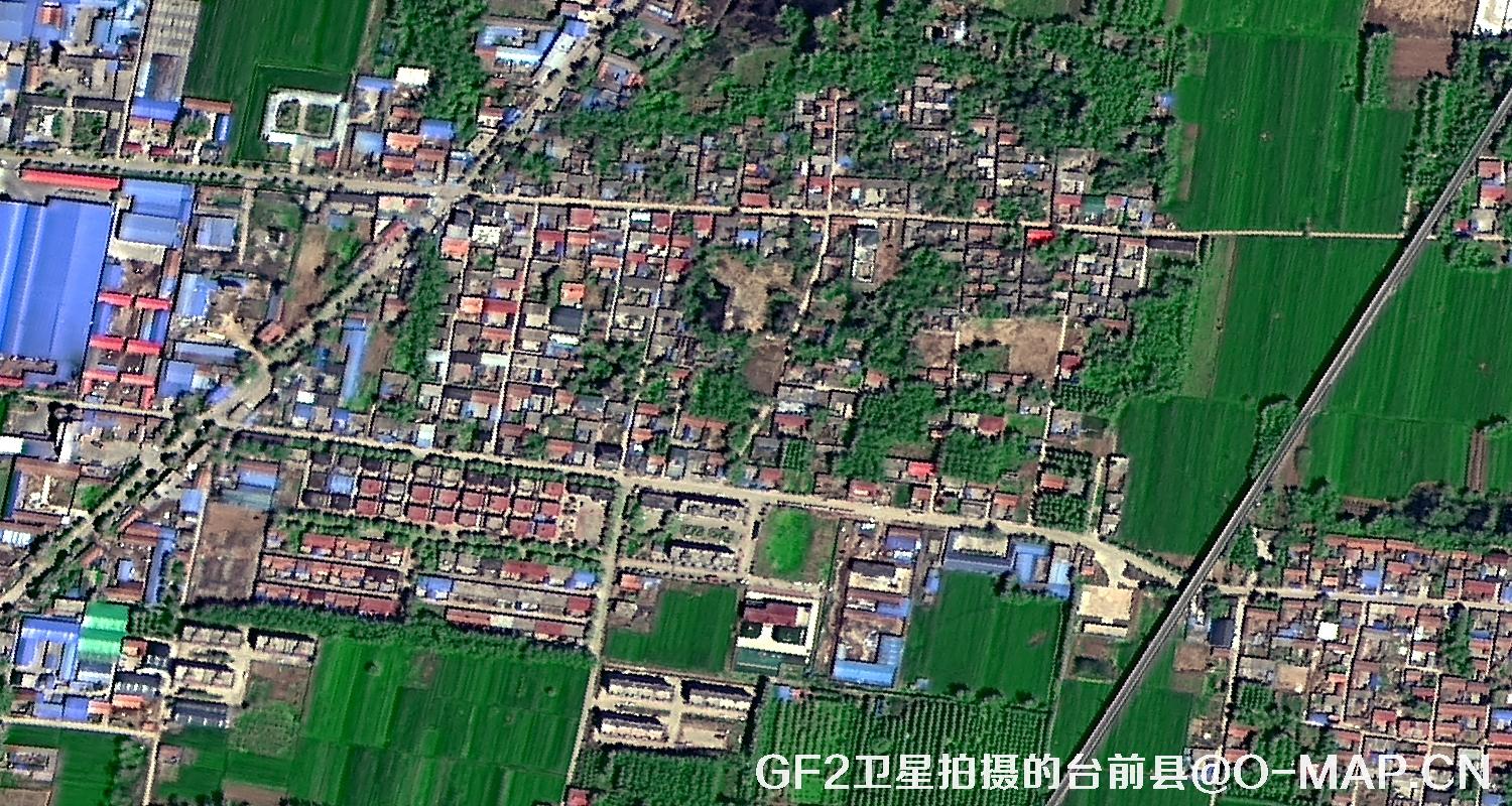 GF2卫星影像拍摄的0.8米卫星图