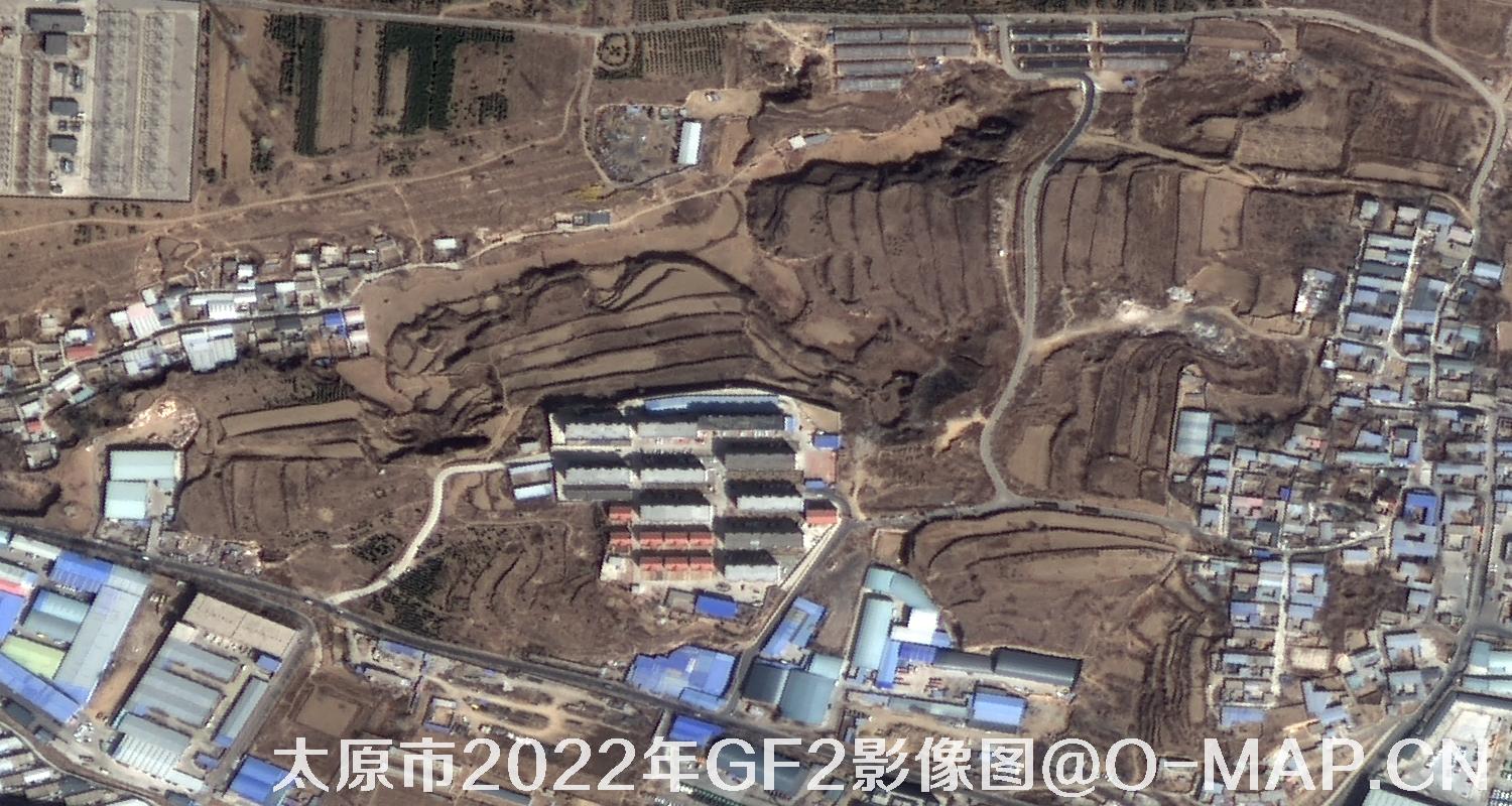 山西省太原市2022年0.8米GF2高分二号卫星影像图