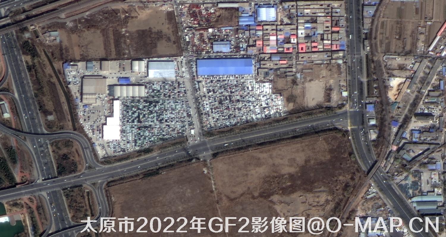 山西省太原市2022年0.8米GF2高分二号卫星影像图