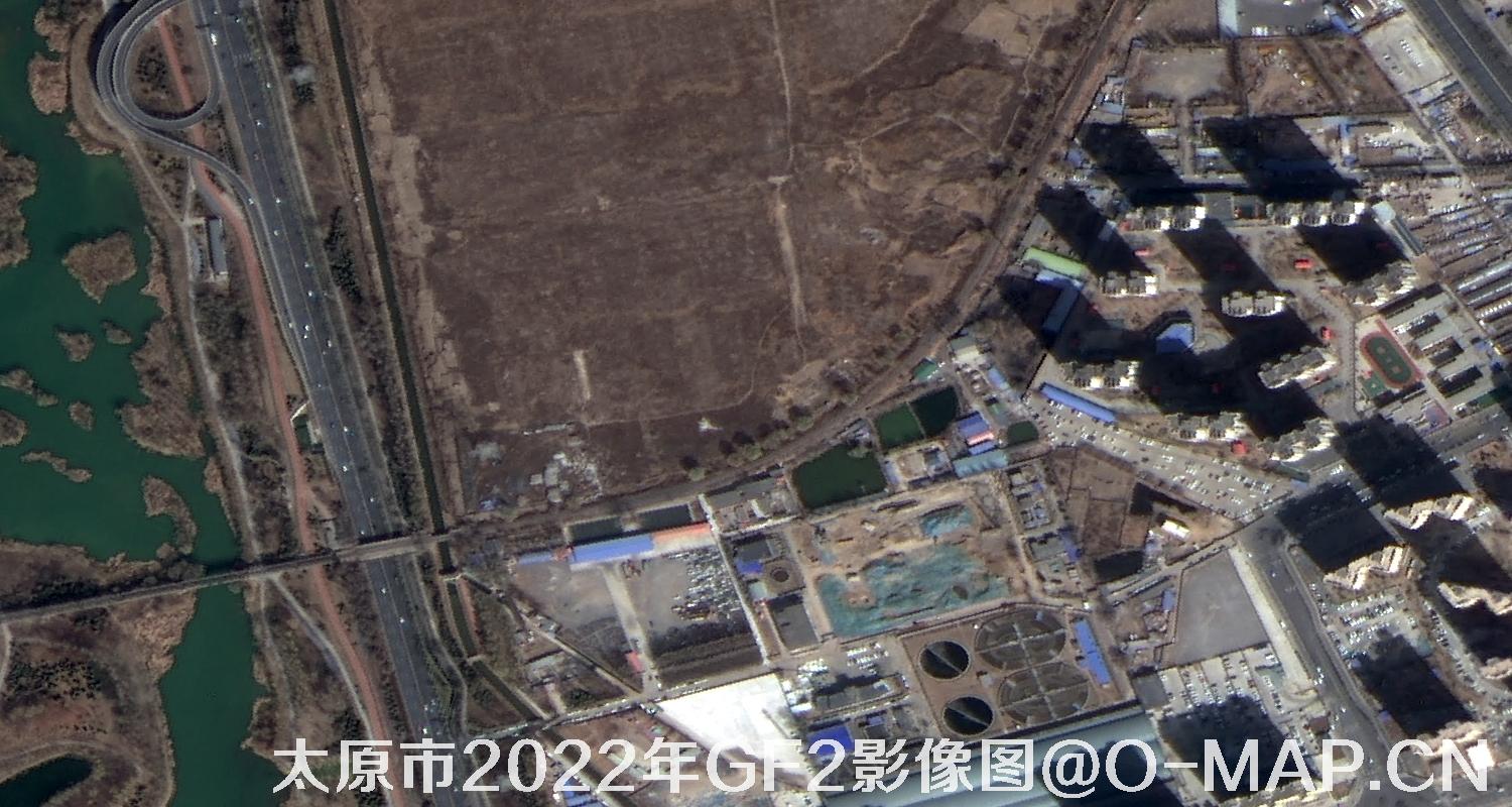 山西省太原市2022年0.8米GF2高分二号卫星影像图