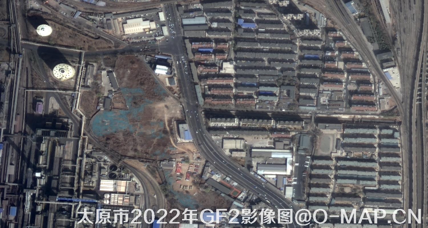 山西省太原市2022年0.8米GF2高分二号卫星影像图