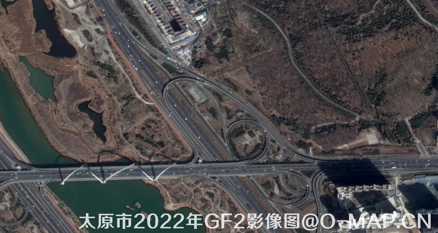 山西省太原市2022年0.8米GF2高分二号卫星影像图