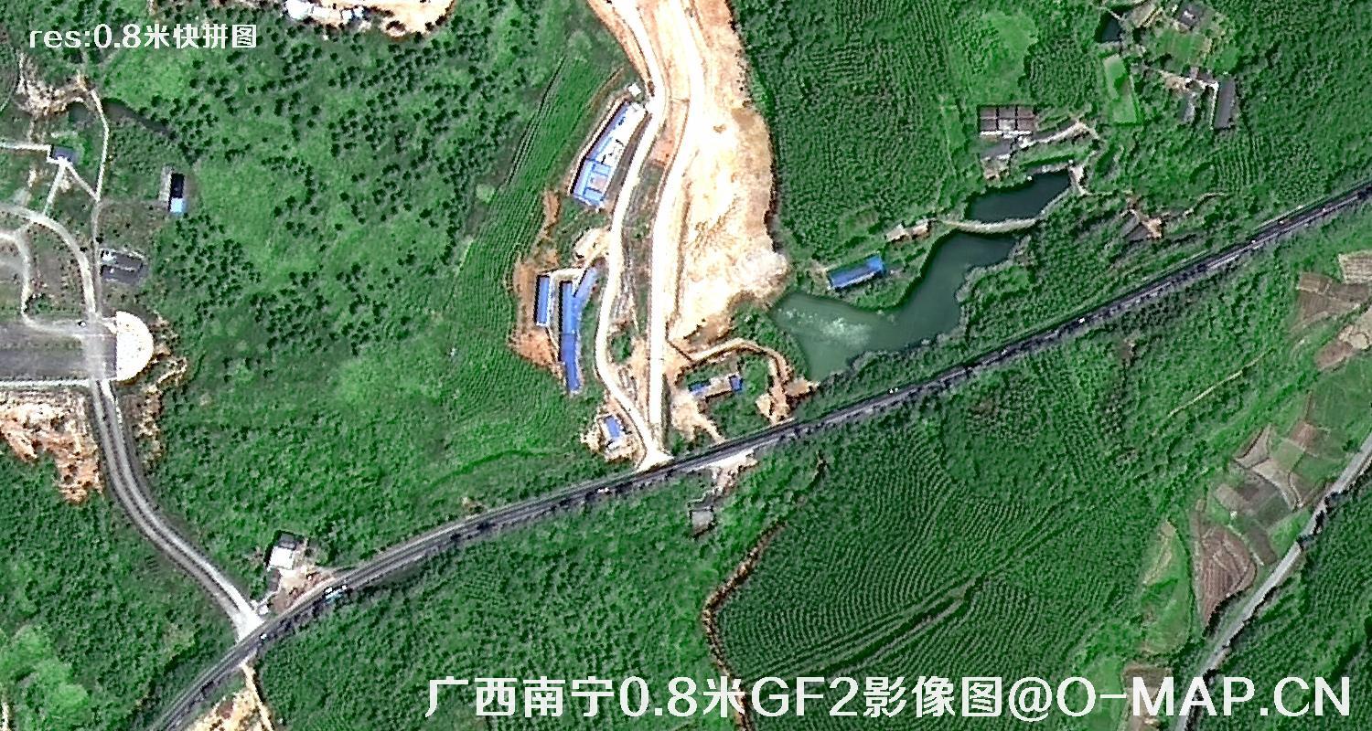 高分二号卫星拍摄的0.8米分辨率卫星图效果