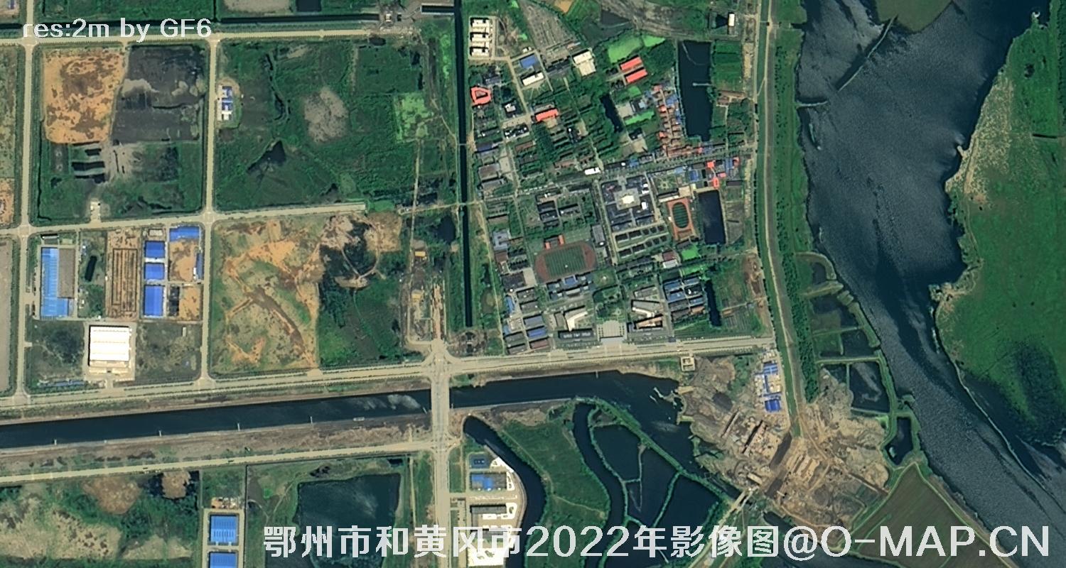 高分六号农业卫星拍摄的2米卫星影像图片