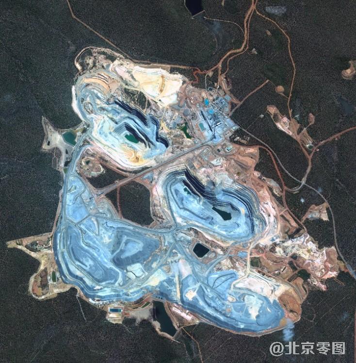 澳大利亚的博丁顿金矿 - 2014年2月6日worldview2卫星拍摄