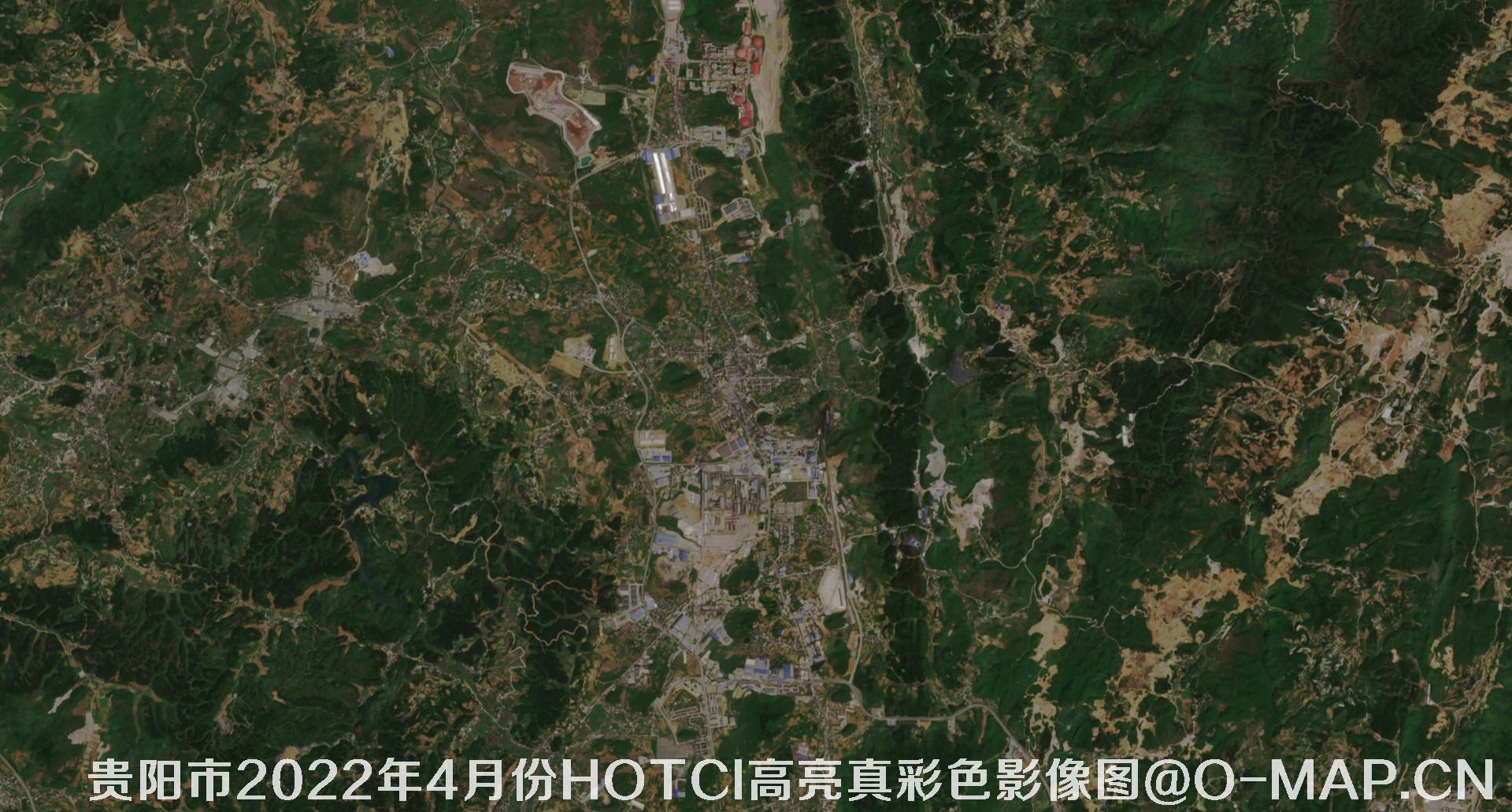 贵州省贵阳市2022年4月份10米多光谱影像分析图