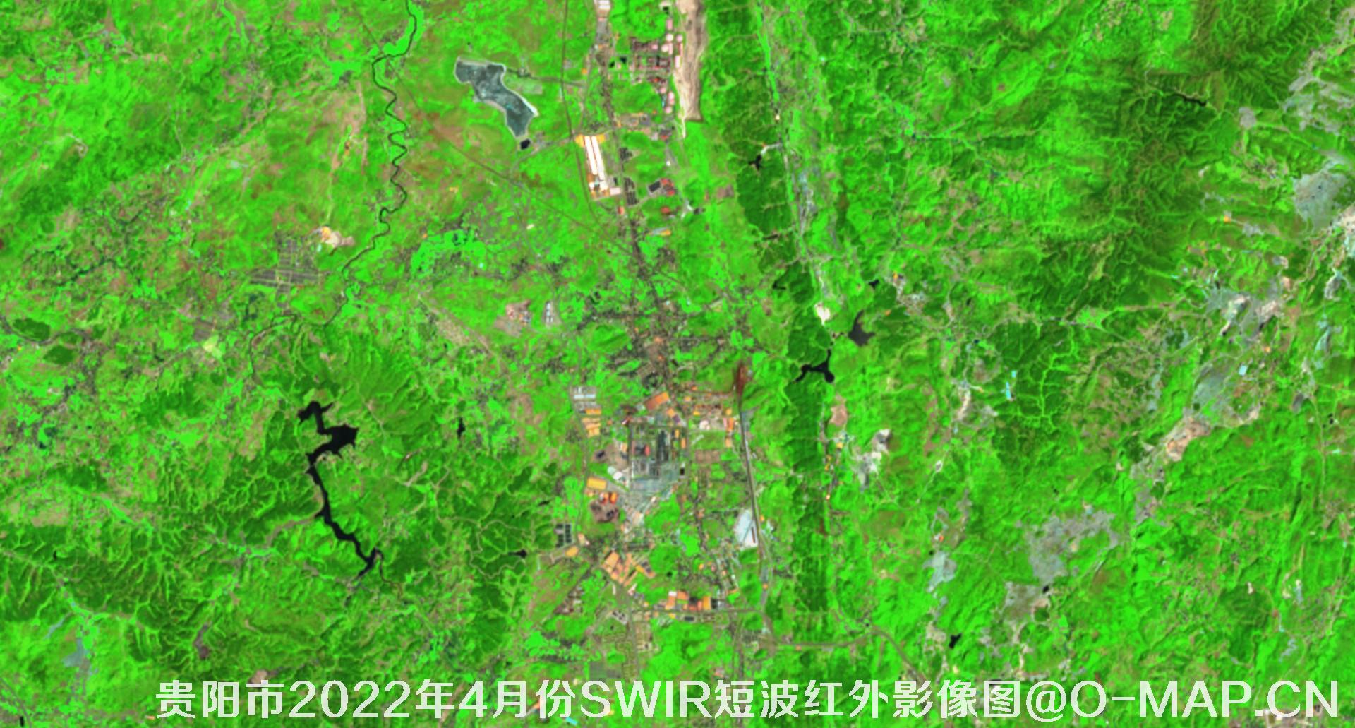 贵州省贵阳市2022年4月份10米多光谱影像分析图