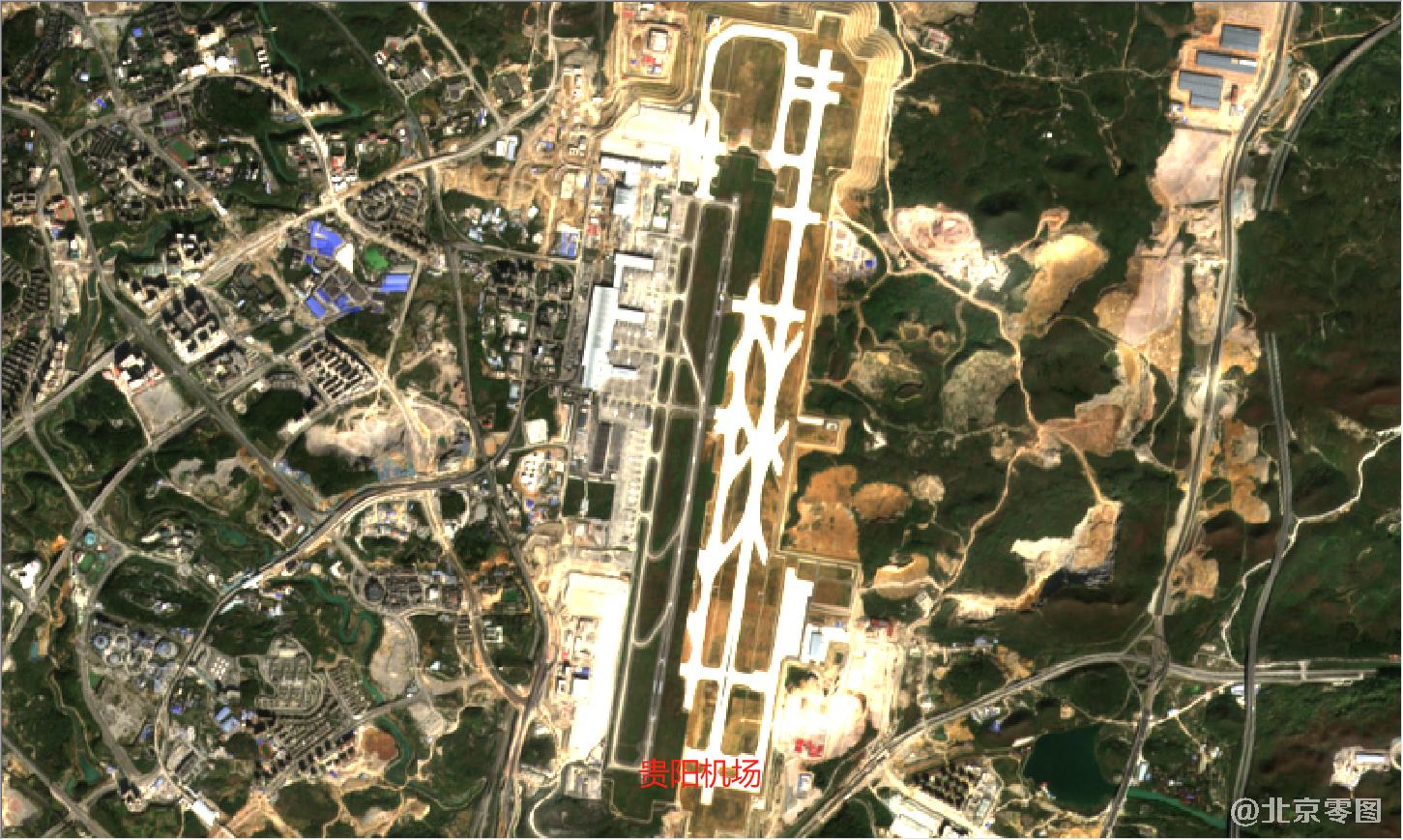 贵州省2021年最新卫星图-贵阳机场