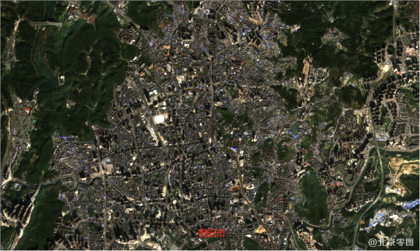 贵州省2021年最新卫星图-贵阳市