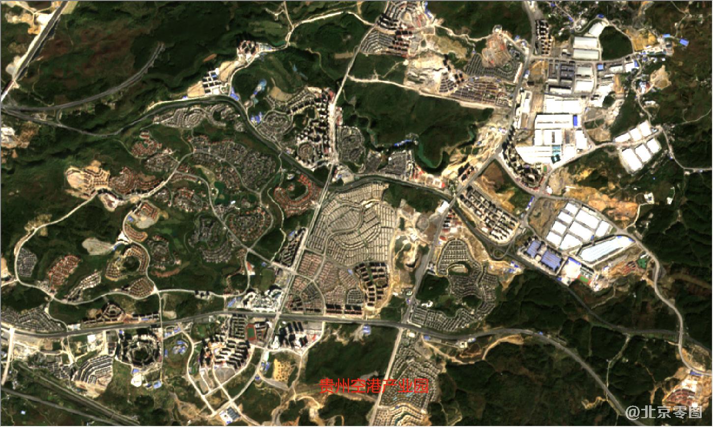 贵州省2021年最新卫星图-贵州空港产业园