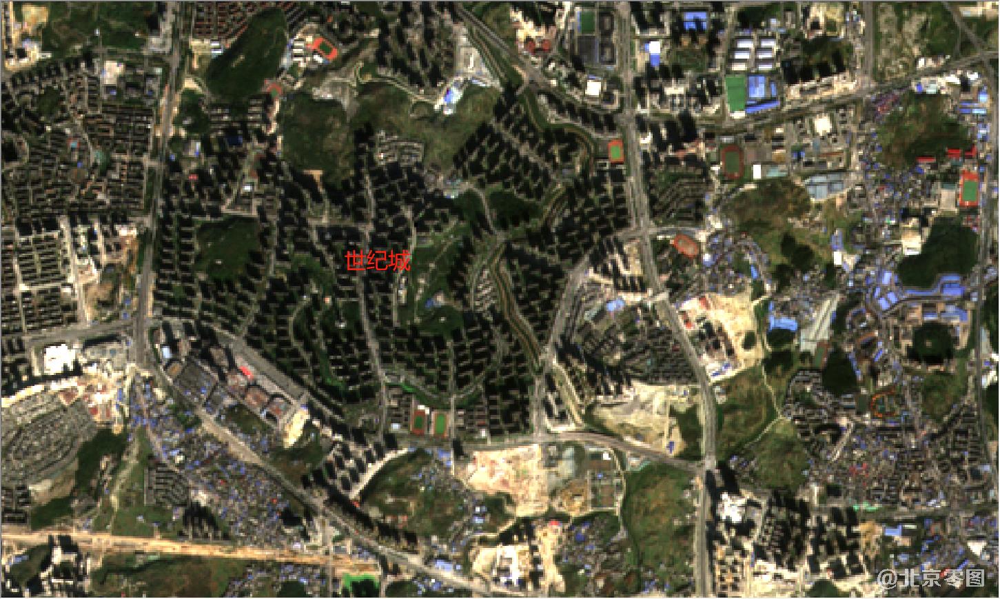 贵州省2021年最新卫星图-贵阳世纪城