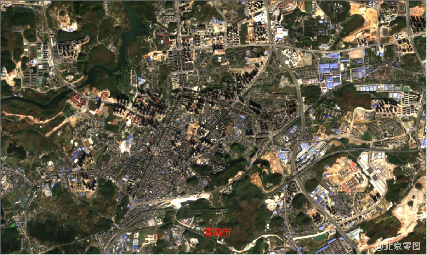 贵州省2021年最新卫星图-清镇市