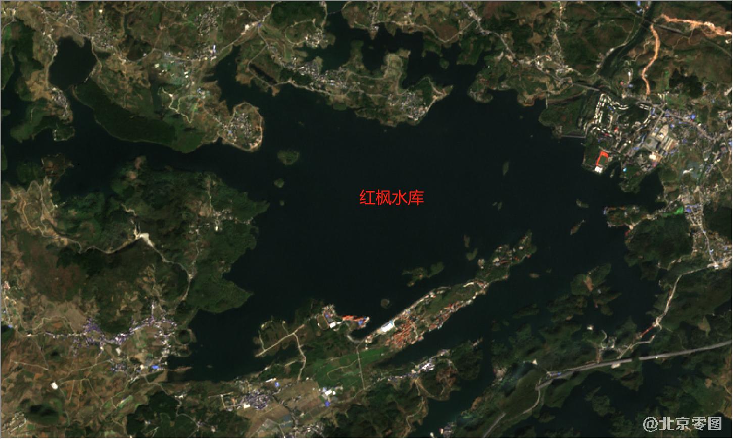 贵州省2021年最新卫星图-红枫水库