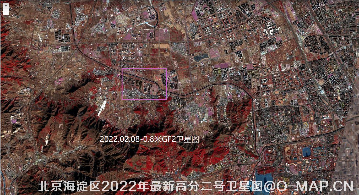 北京市海淀区2022年最新高分二号卫星图