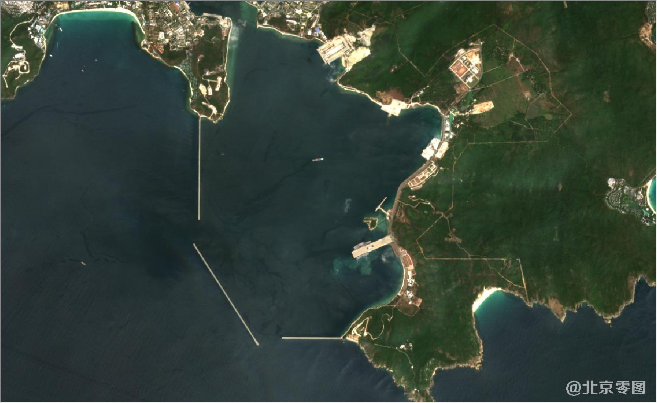 海南省三亚市2021年3月份最新卫星图