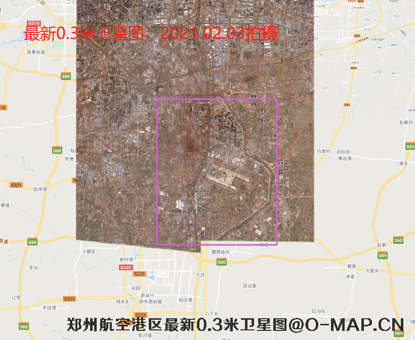 郑州市航空港区2021年最新卫星图